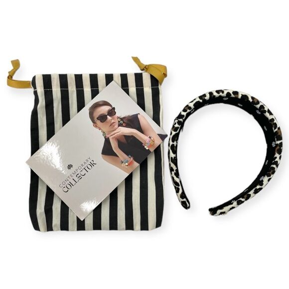 ~Lele Sadoughi Women’s Animal Print Headband w/Pouch NWT - Picture 1 of 7
